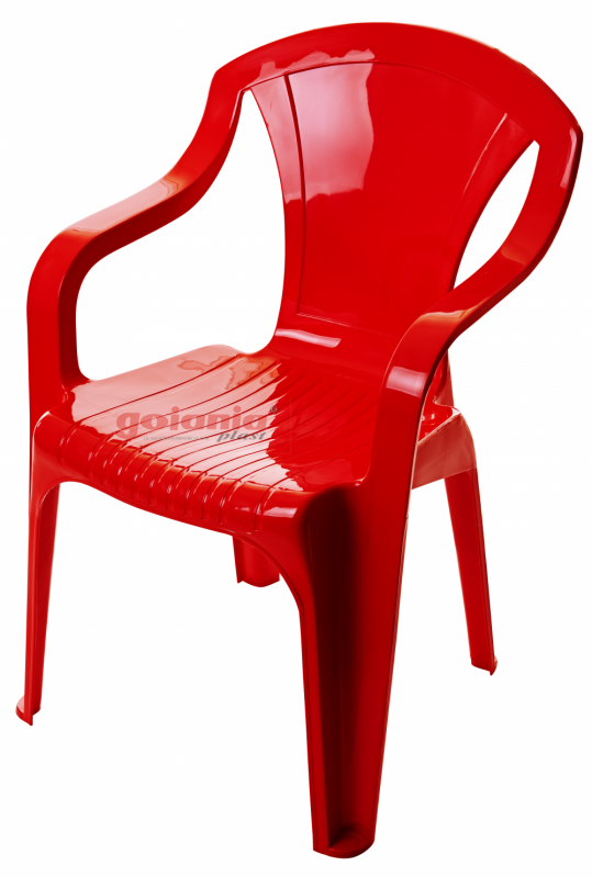 Cadeira com Braço de Plástico para Bar